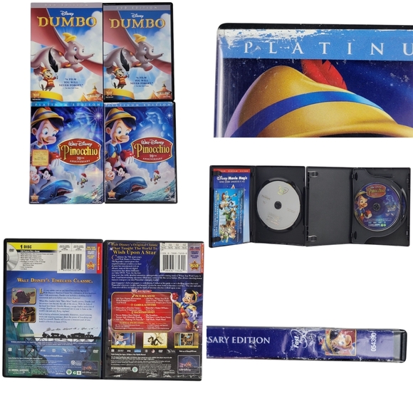 Disney DVD Lot of 6 - Dumbo, Planes, Bambi, 101 Dalmatians & More - Picture 2 of 5